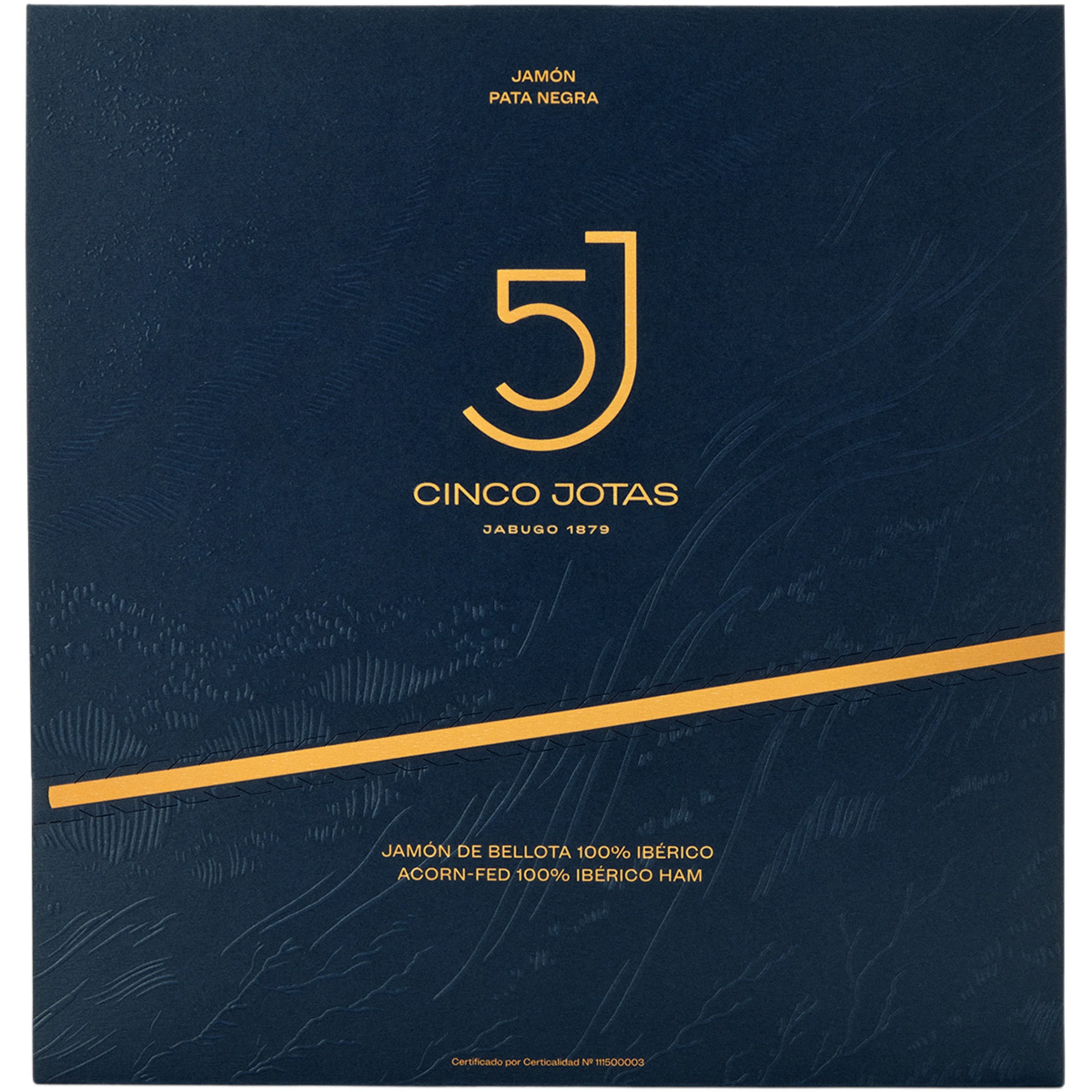 100% Iberian acorn-fed ham, sliced CINCO JOTAS