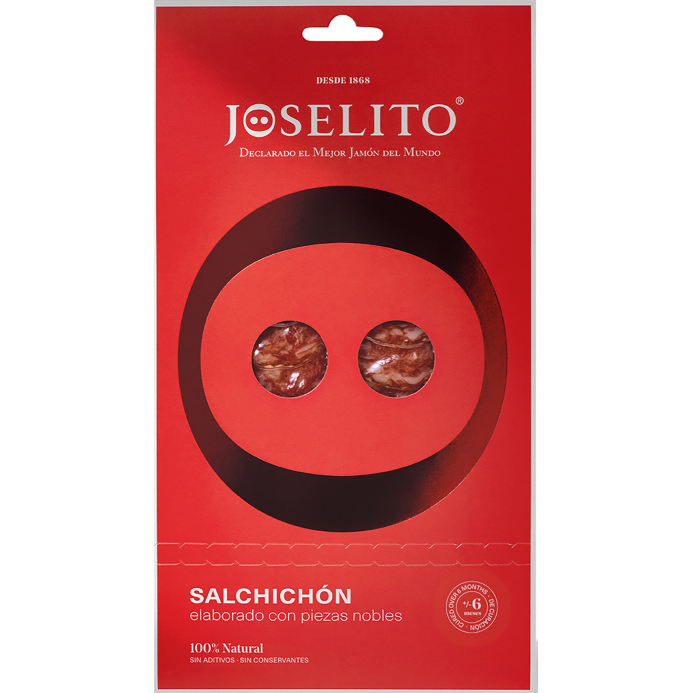 100% natural sliced salchichón (salami) from Salamanca JOSELITO