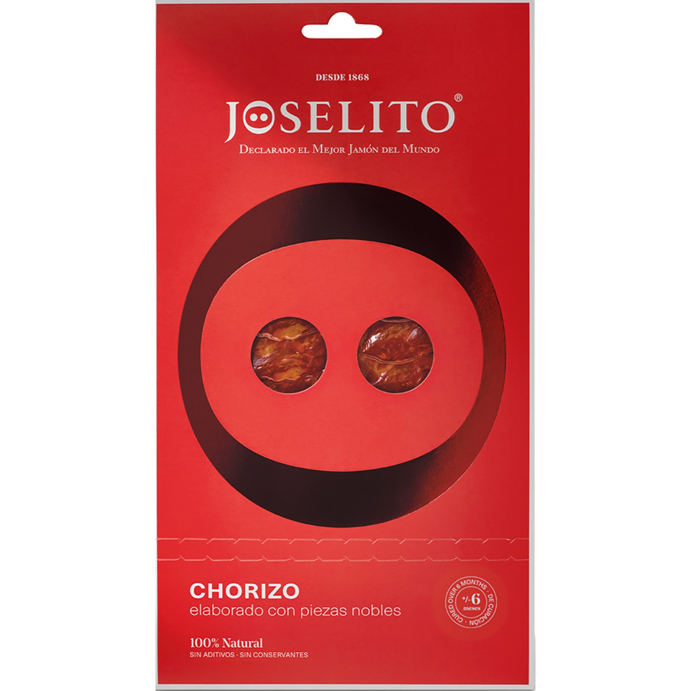 100% natural sliced chorizo from Salamanca  JOSELITO