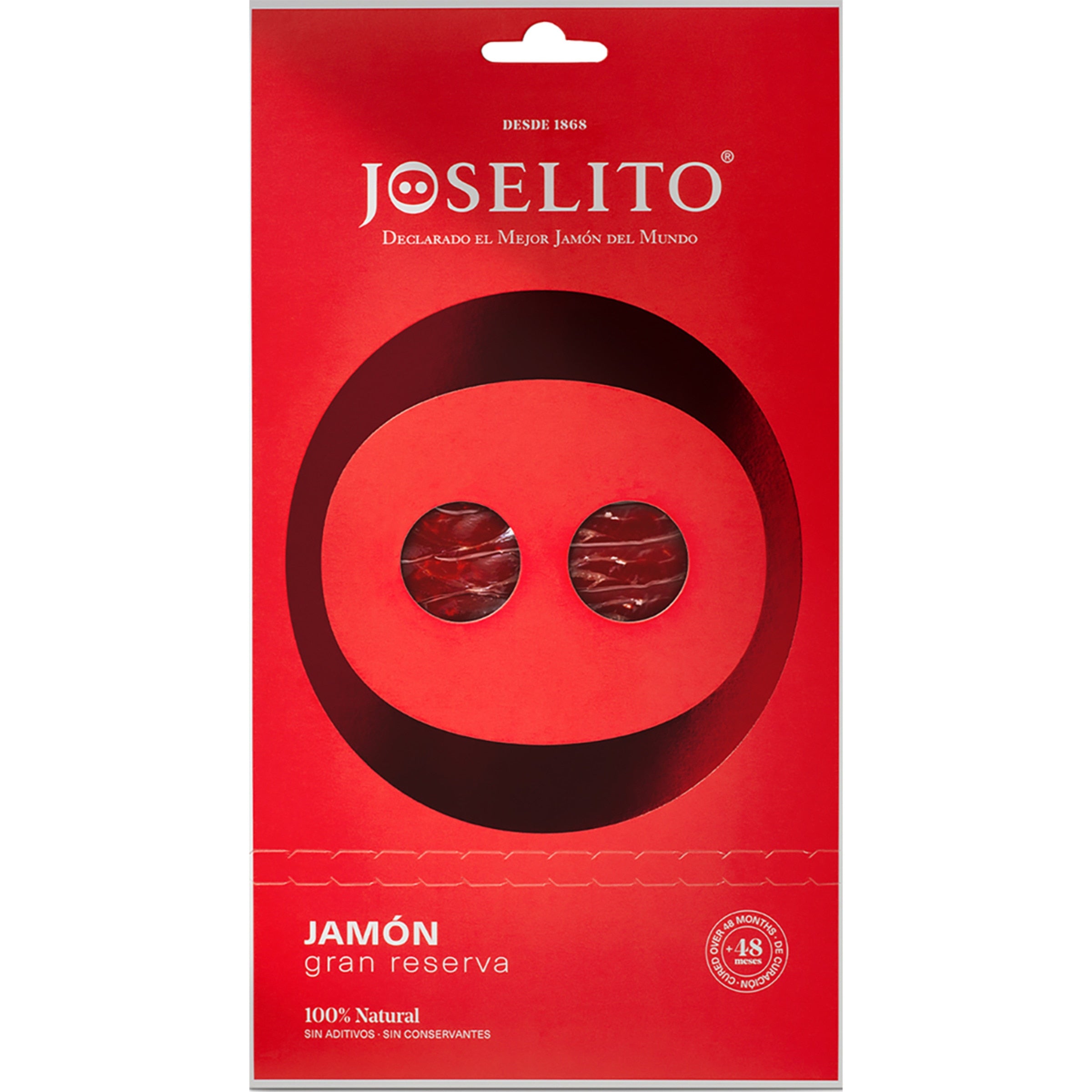 Sliced Gran Reserva ham, 100% natural accorn-fed (bellota) from Salamanca JOSELITO