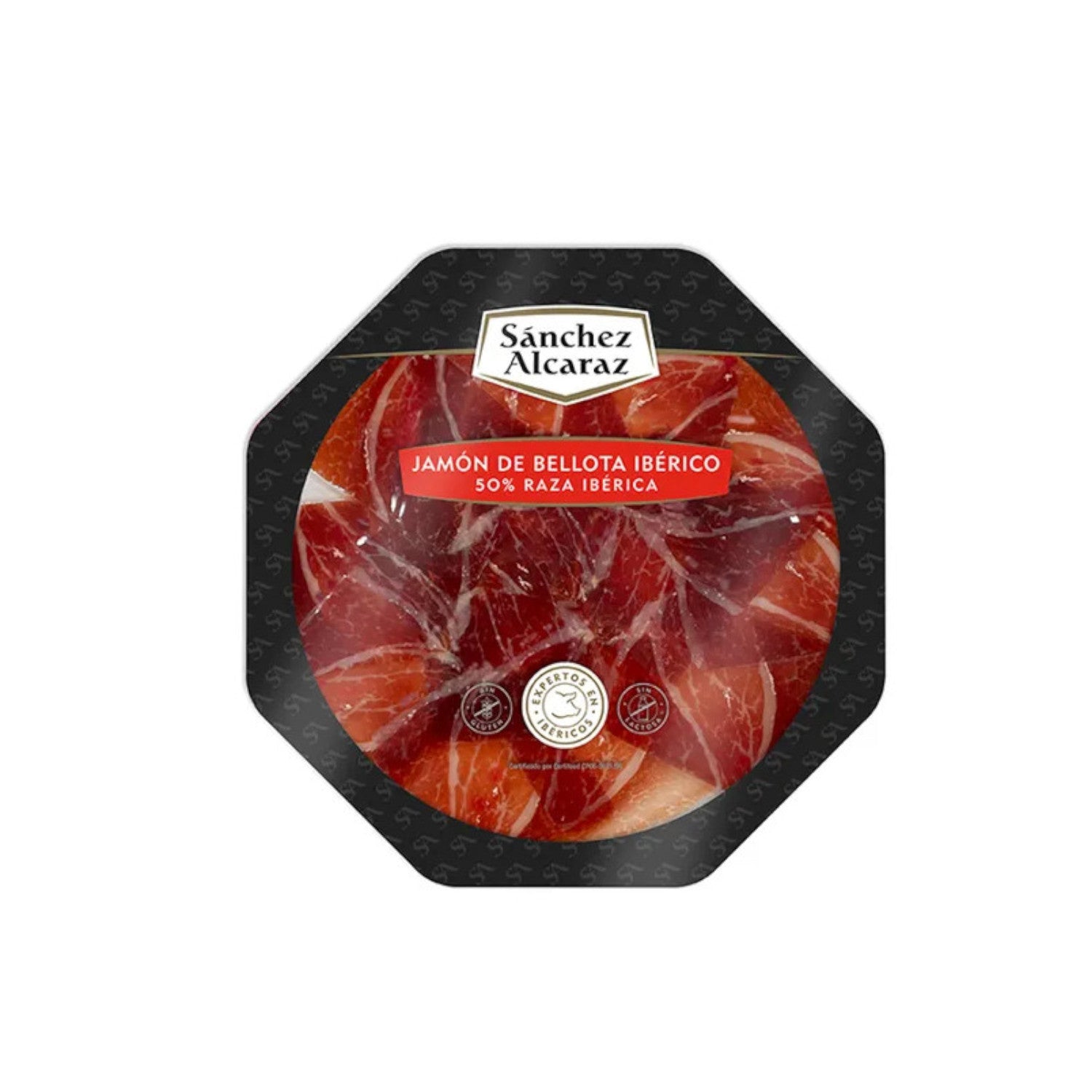 Acorn-Fed Iberian Ham Plate 50% Iberian Breed – Sliced 80g | Sánchez Alcaraz