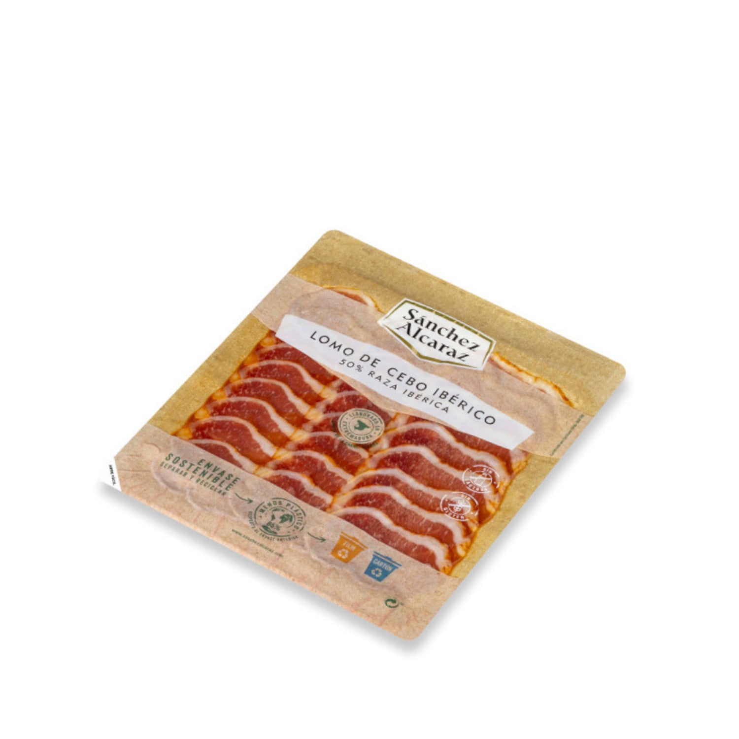 Iberian Cured Loin (Cebo) 50% Iberian Breed – Sliced 100g | Sánchez Alcaraz