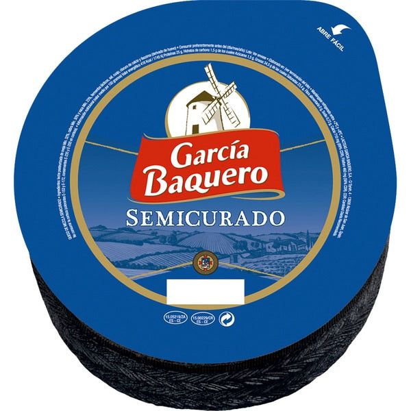 Semi-Cured Cheese (mixture) made from pasteurized milk GARCIA BAQUERO