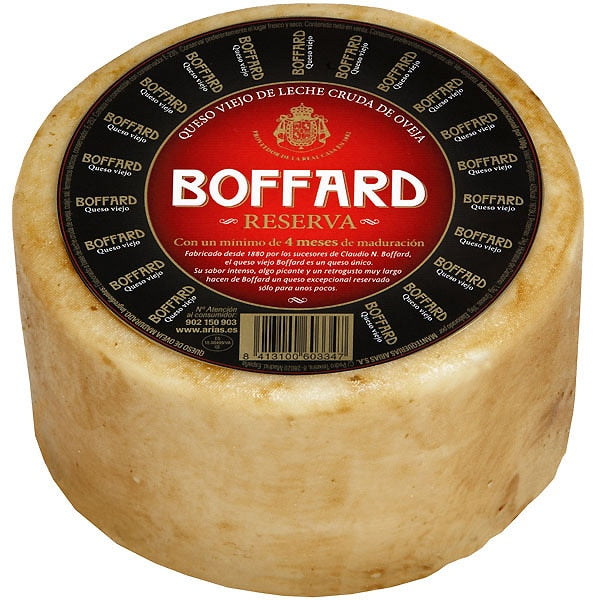 Reserve Aged Cheese with raw milk. BOFFARD