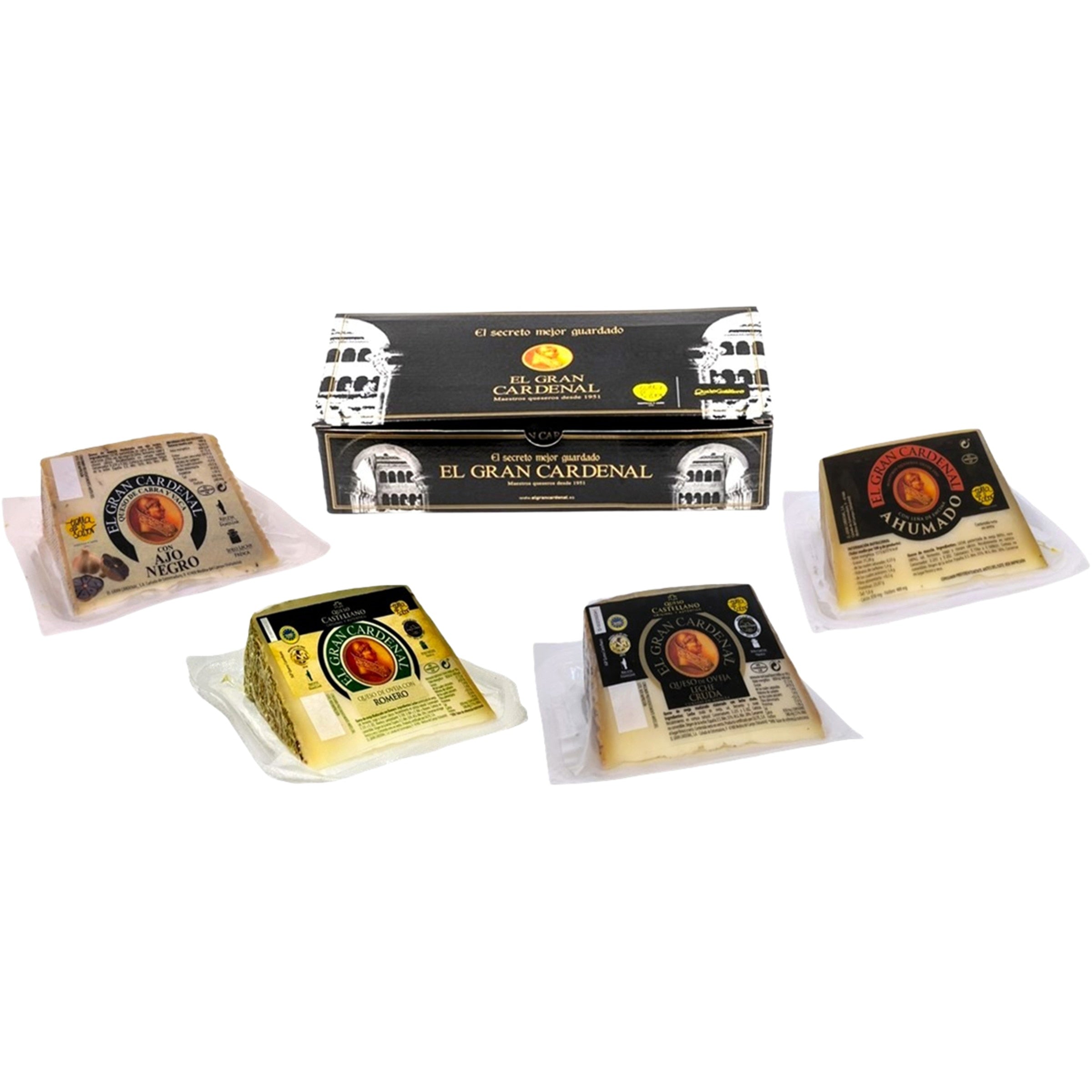 Assorted cheeses (4 pieces x 200gr). EL GRAN CARDENAL