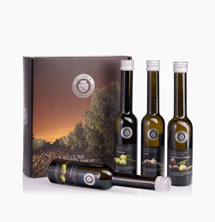 Premium Extra Virgin Olive Oil Tasting Set by La Chinata – 4 Varieties (4 x 250ml)