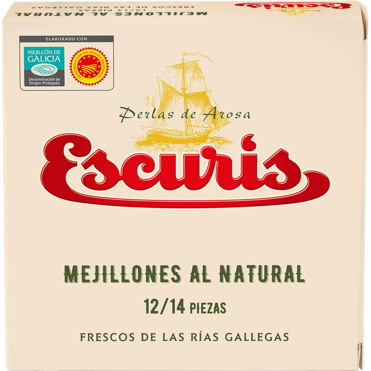 Natural mussels from the Galician estuaries ESCURIS