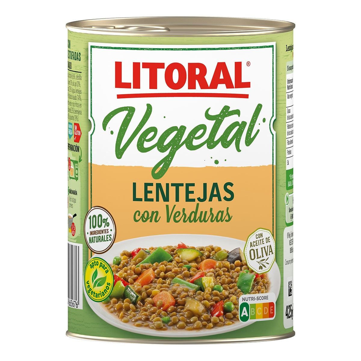 Vegetal gluten-free lentils with vegetables   LITORAL