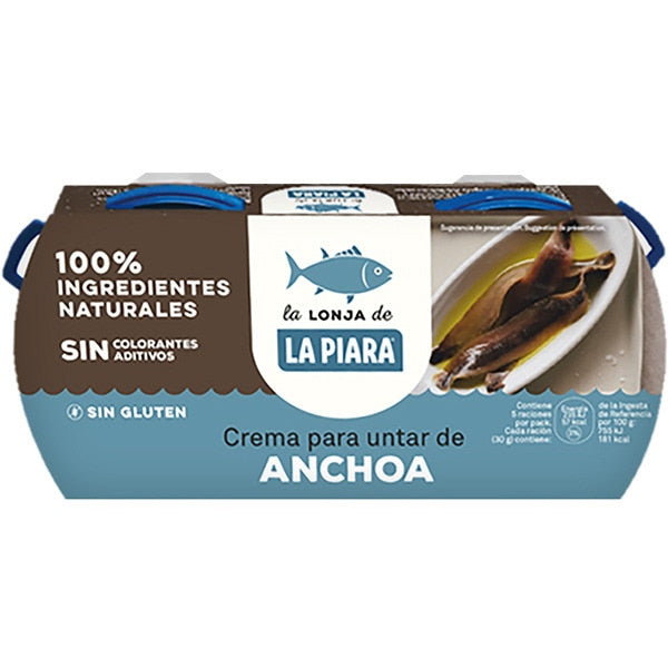 Gluten-free Cantabrian anchovy cream pâté LA PIARA