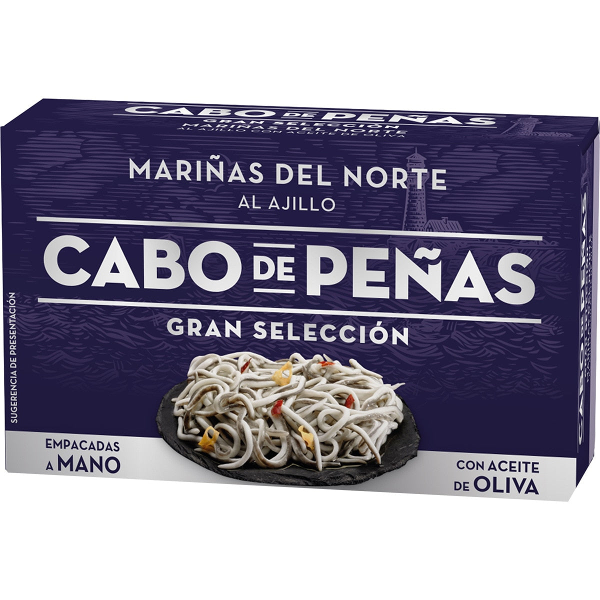 Surimi baby eels with garlic and olive oil CABO DE PEÑAS
