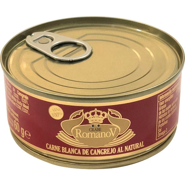 Natural white crab meat ROMANOV