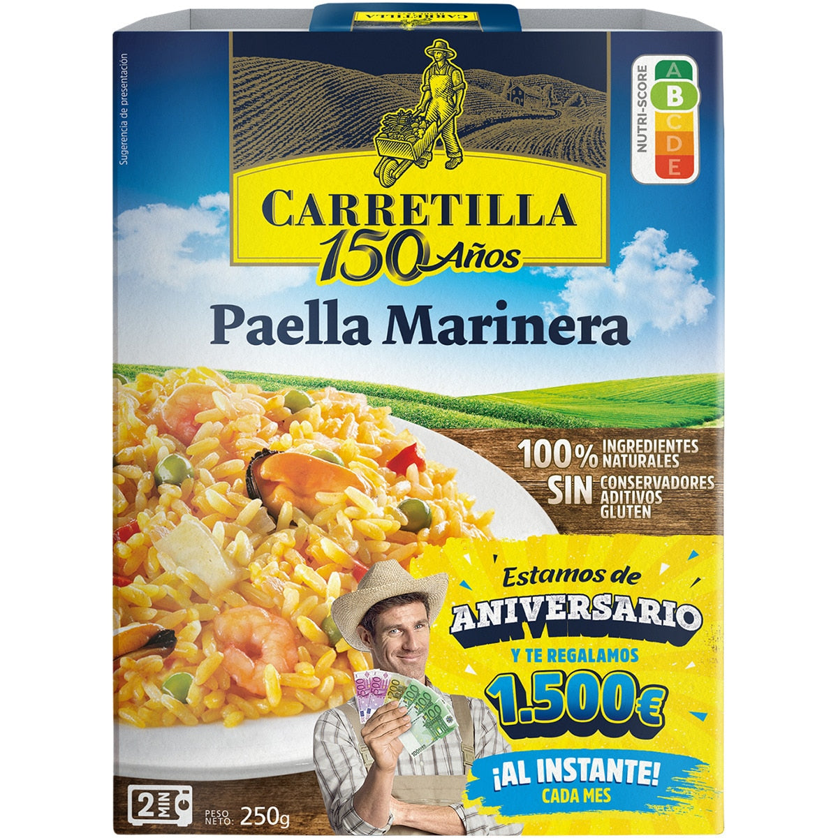 Gluten-free seafood paella  CARRETILLA
