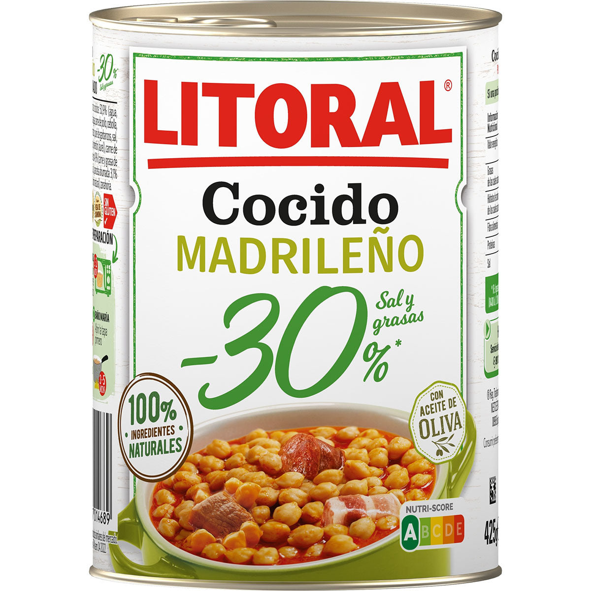 Madrid stew - 30% salt and fat with gluten-free olive oil LITORAL