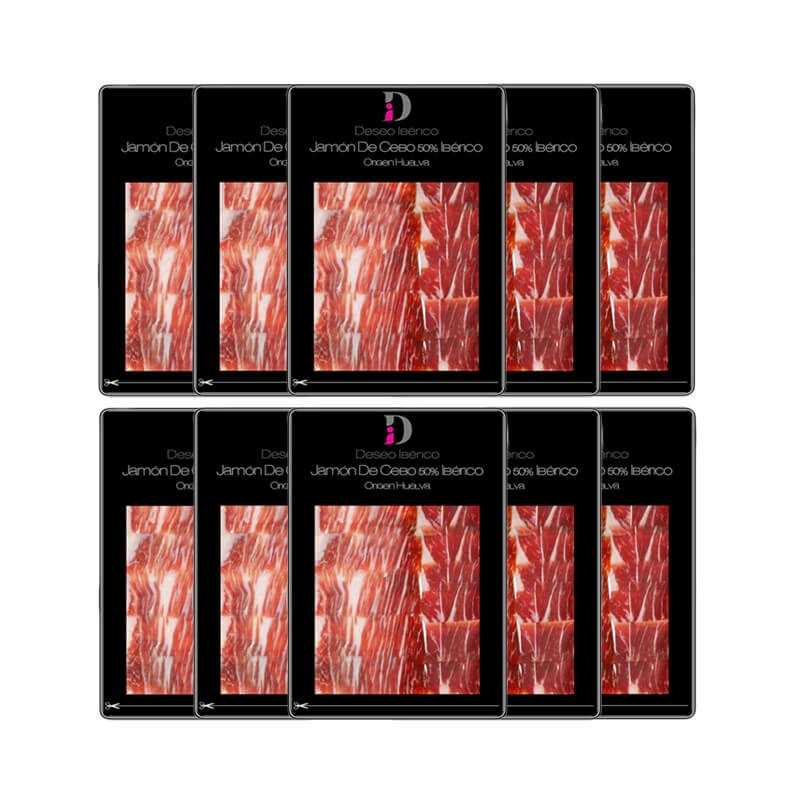 Sliced Iberian Cebo Ham 50% Iberian Breed DESEO IBERICO