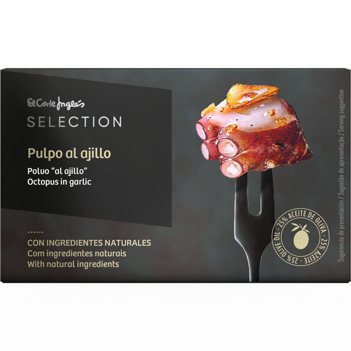 Octopus with garlic EL CORTE INGLES SELECTION