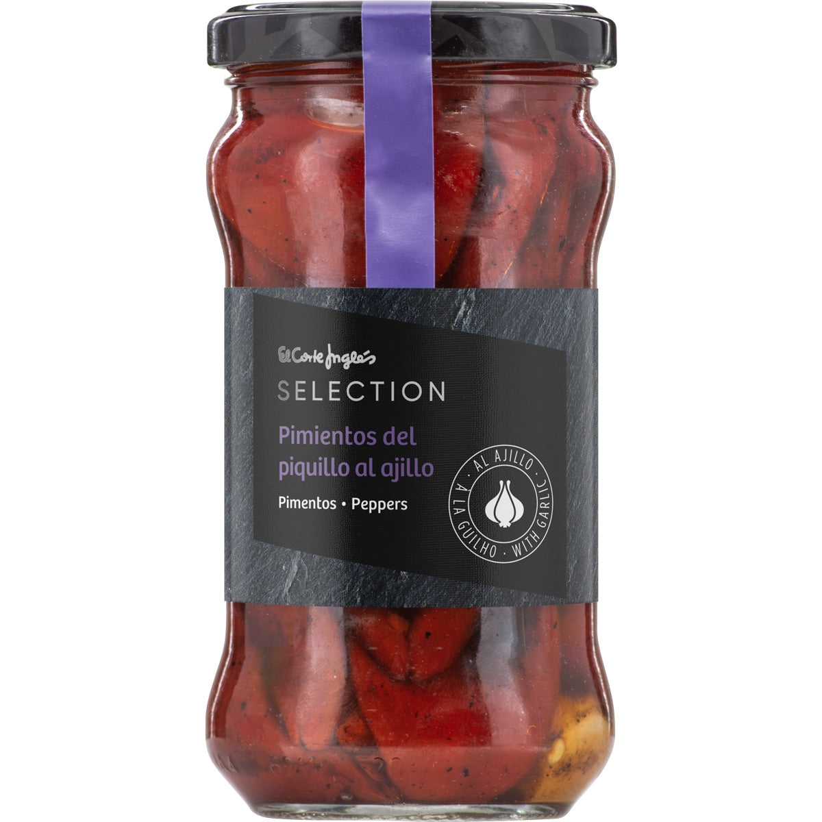 Whole piquillo peppers with garlic EL CORTE INGLES SELECTION