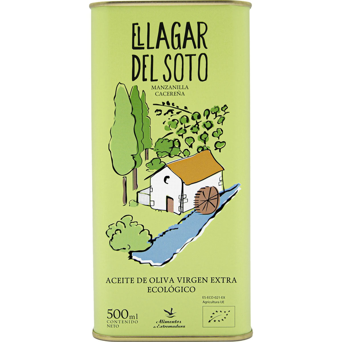 100% organic extra virgin olive oil from Cáceres, El Lagar del Soto.