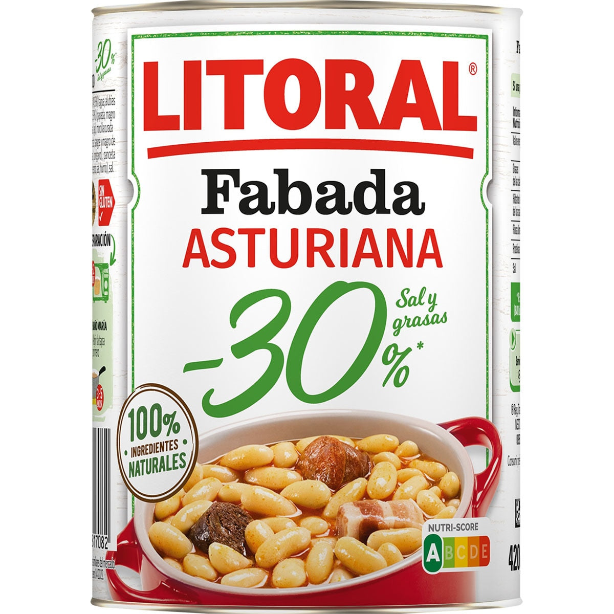 Asturian Fabada - 30% salt and fat gluten-free  LITORAL